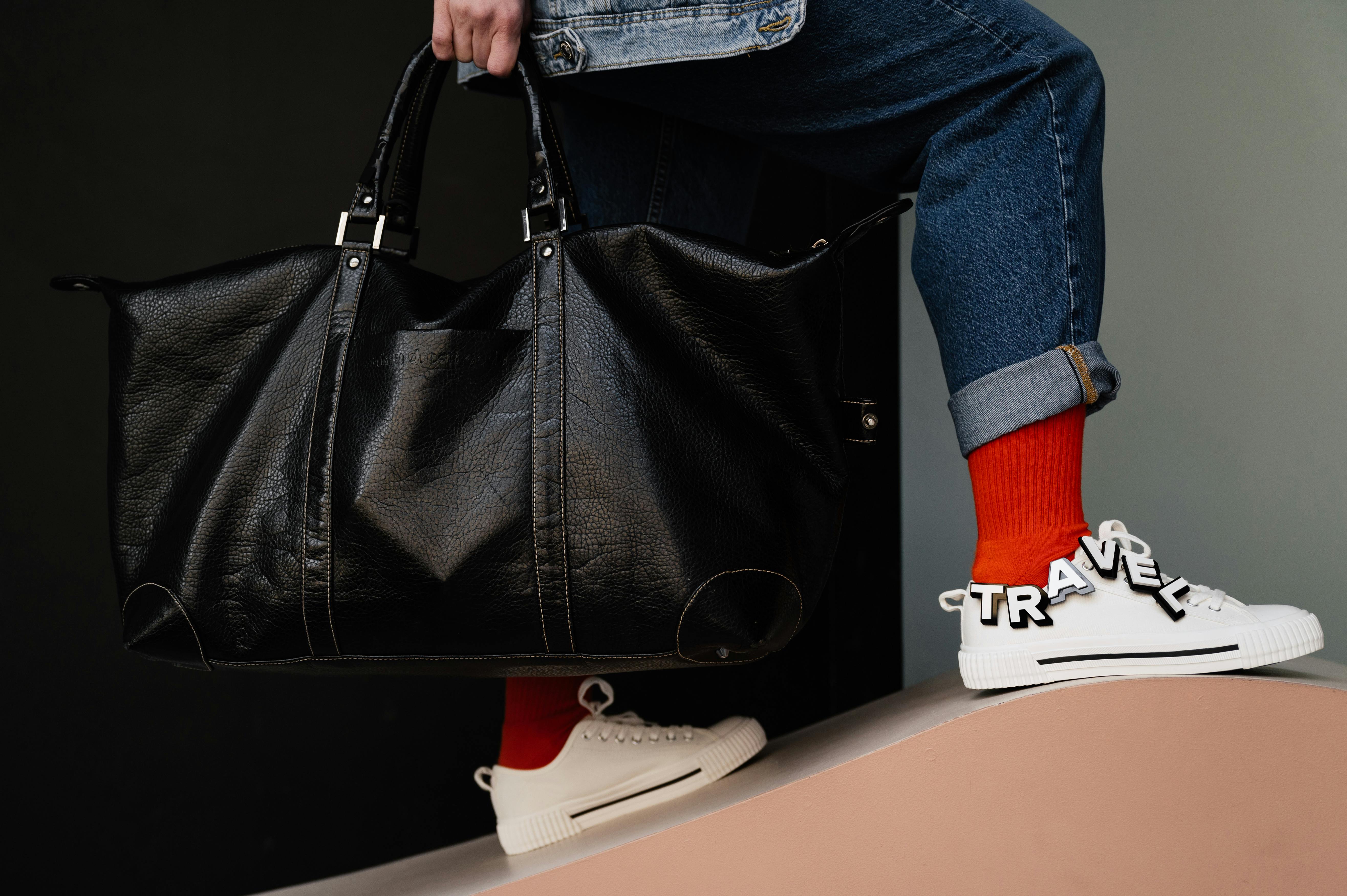 black gym bag