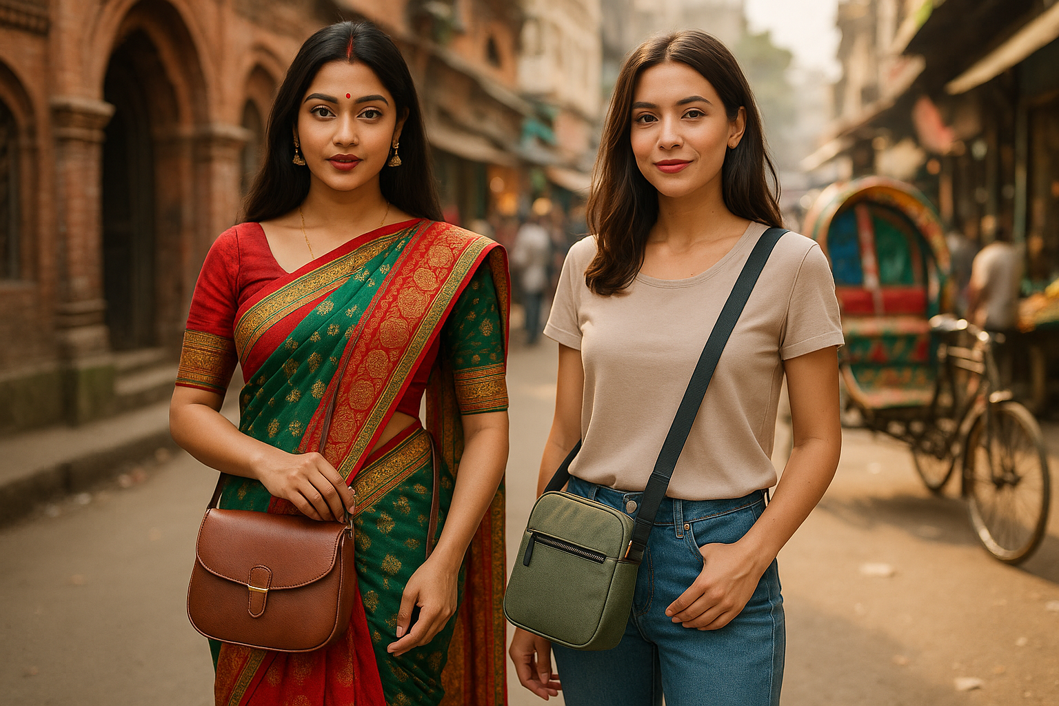 How to Style Crossbody Bags with Traditional & Western Outfits
