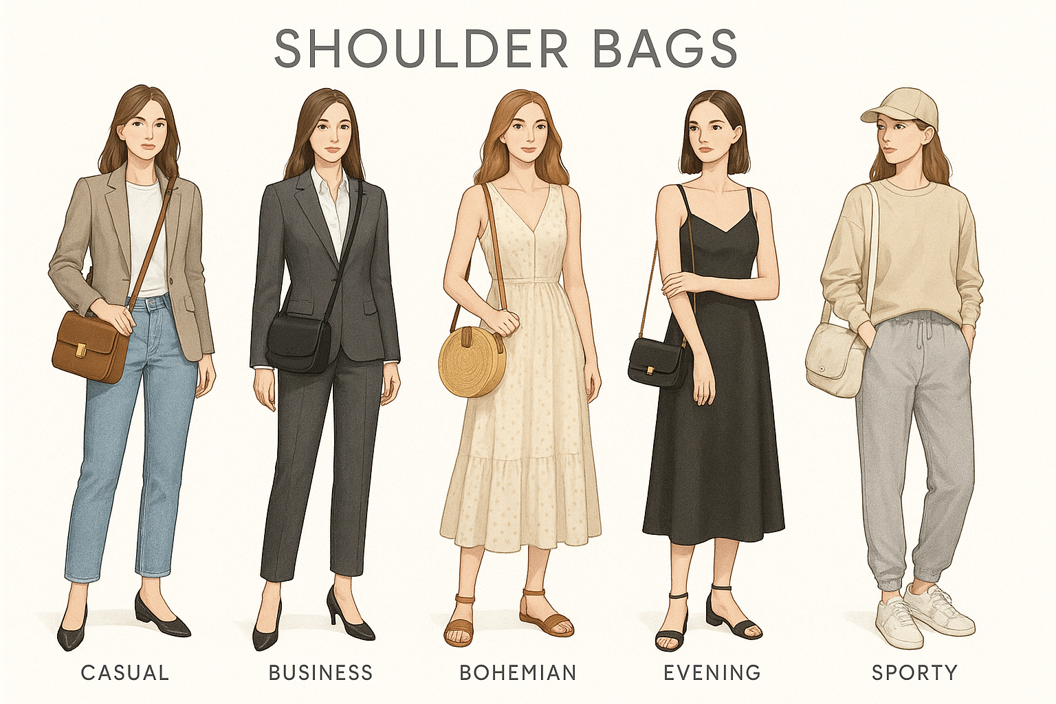 How to Style Shoulder Bags with Different Outfits