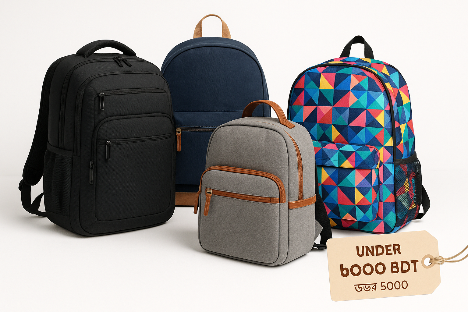 Stylish Backpacks Under 5000 BDT for College Students