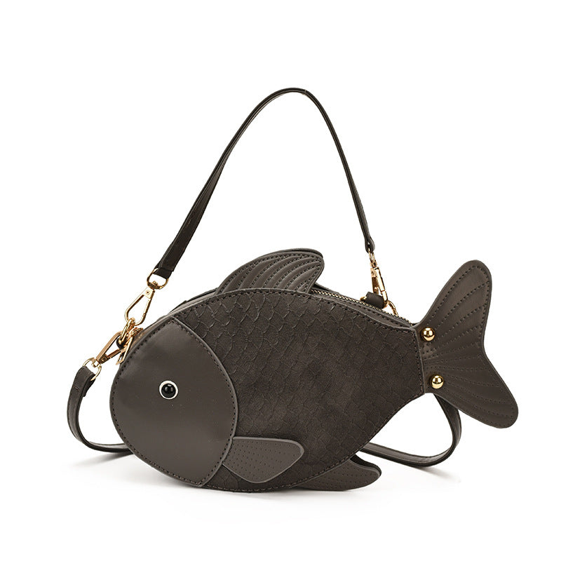 Playful Finley Women’s Cartoon Fish Crossbody Bag