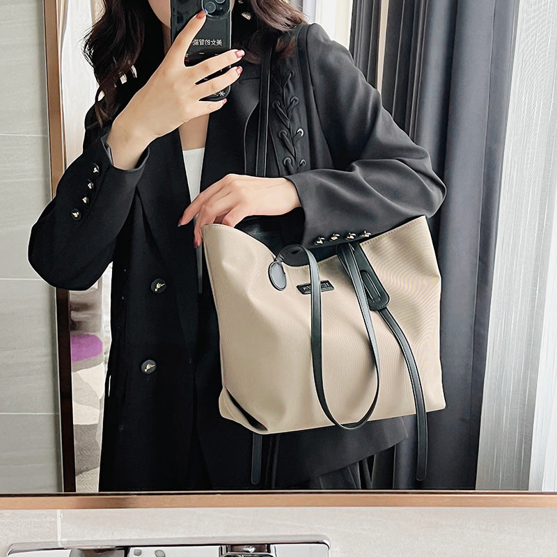Waterproof Nylon Commuter Large Shoulder Tote Bag