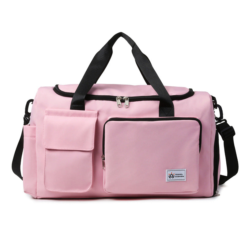 Contrast Color Oxford Sports Training Duffle Bag