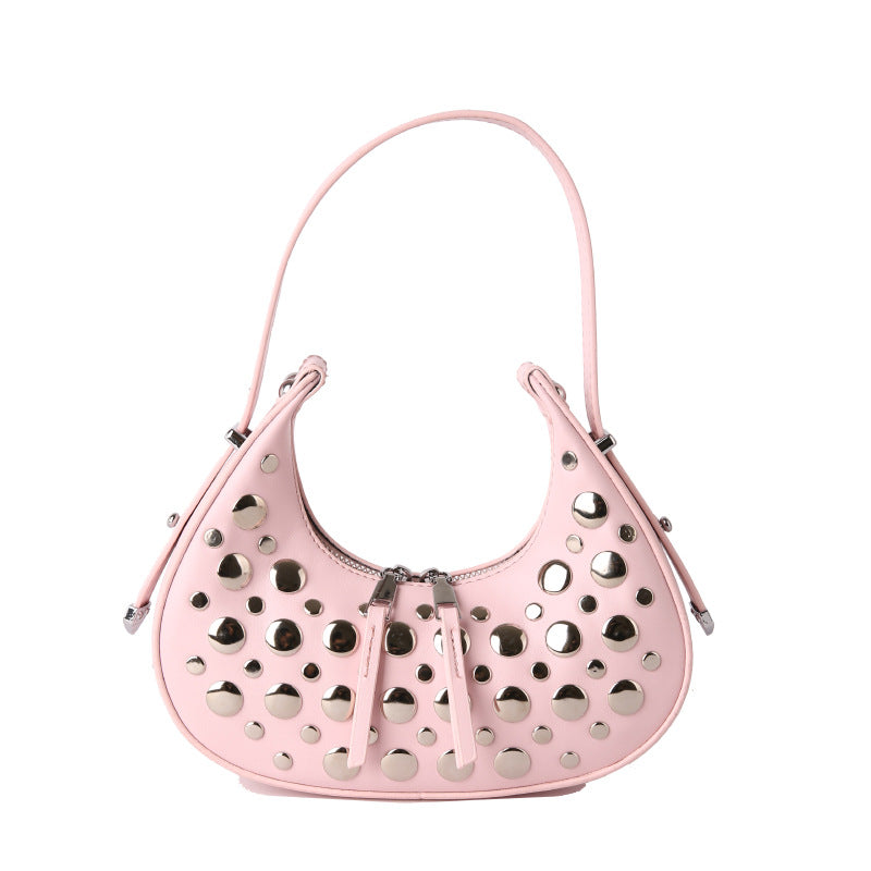 Scarlet Stud Shoulder Bag