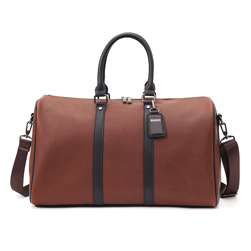 Retro Style Men's PU Leather Travel Duffle Bag