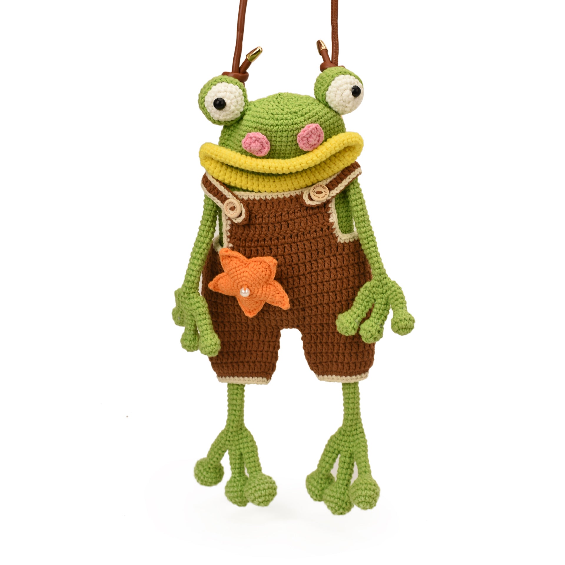 Handmade Frog Crossbody Bag