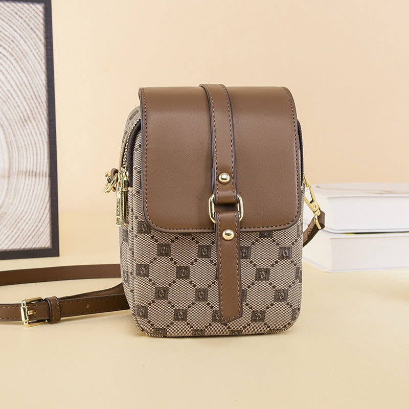 Mobile Phone Multi-Layer Crossbody Bag