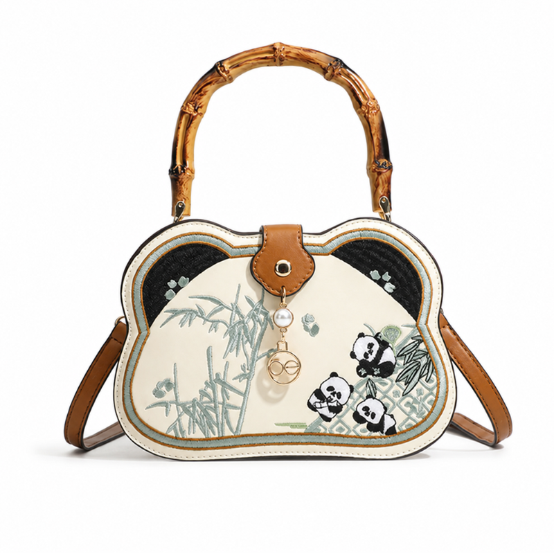 Panda Grove Bamboo Handbag