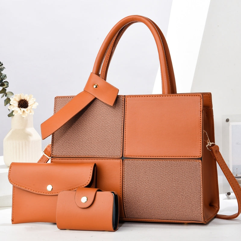 Eleganza Contrast Luxe Large Capacity Shoulder Bag