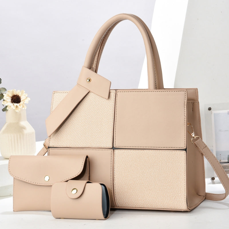 Eleganza Contrast Luxe Large Capacity Shoulder Bag