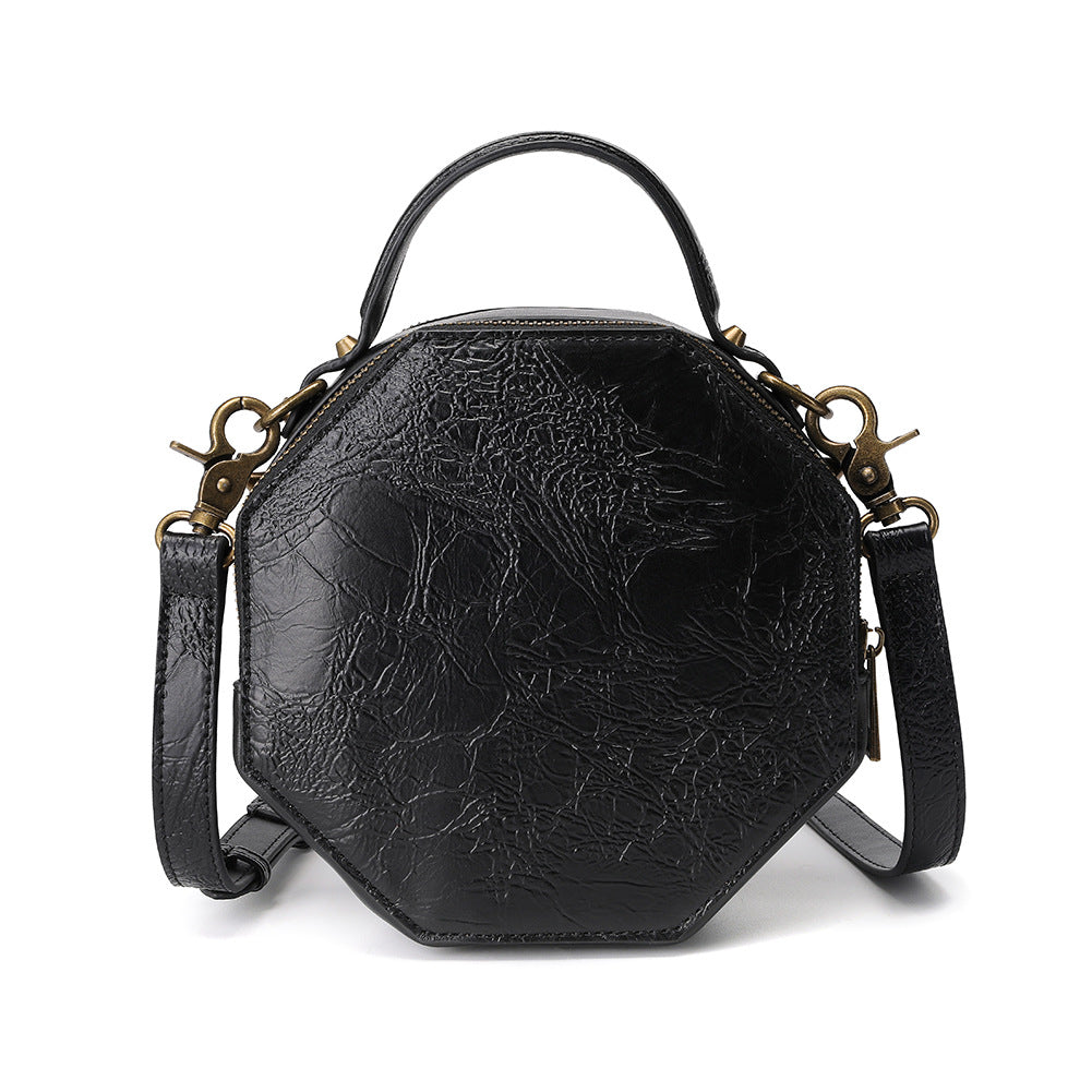 Mechanical Edge Texture Crossbody Bag