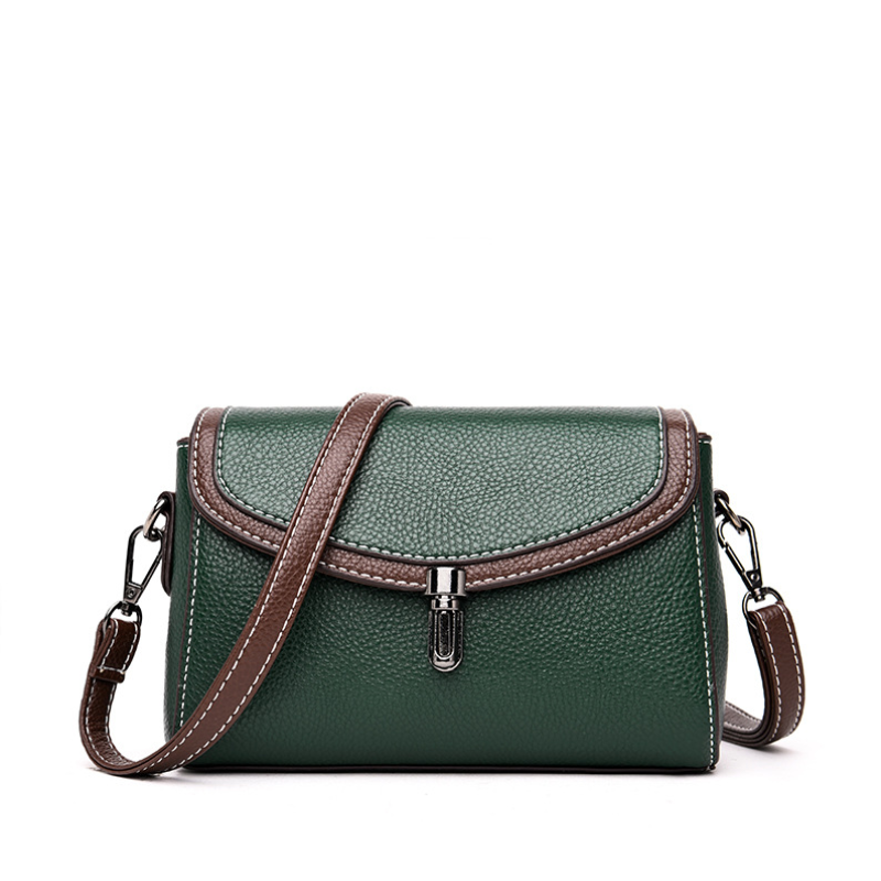 Verona Emerald Leather Crossbody Bag