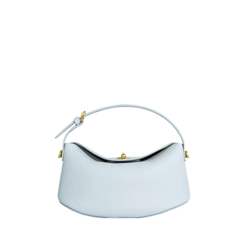 Minimalist Curve Handbag with Adjustable Strap