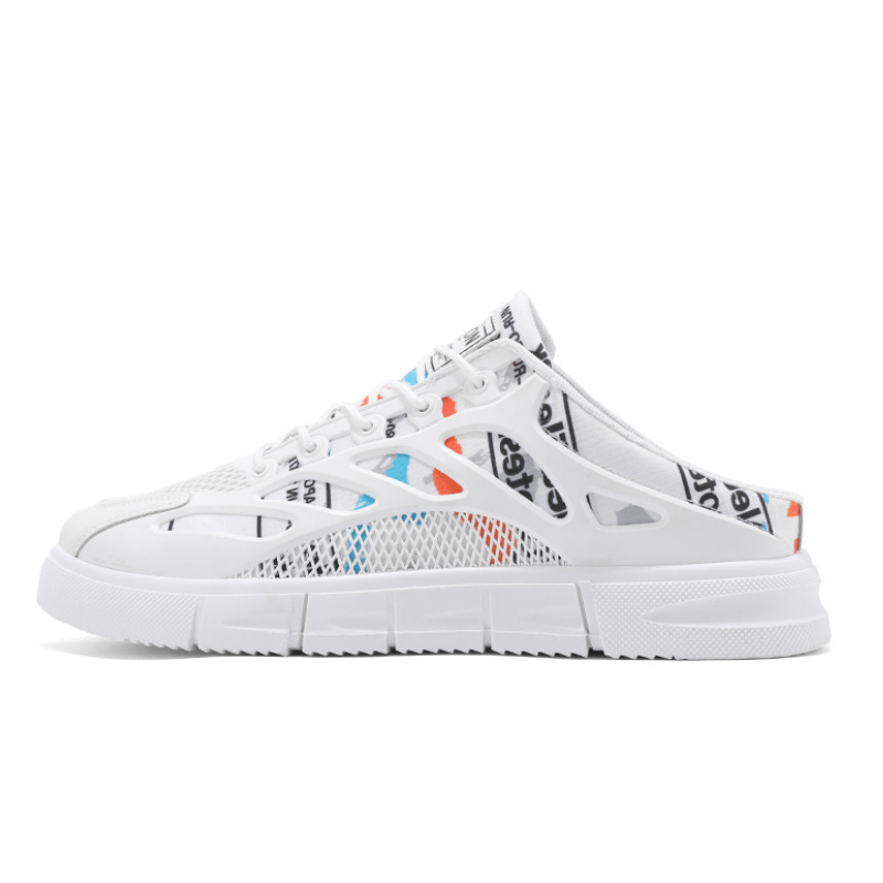 Men's Breathable Mesh Open-Back Urban Fashion Sneakers
