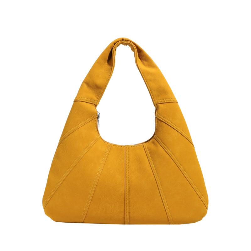 Women's Sculpted Panelled Hobo Shoulder Bag