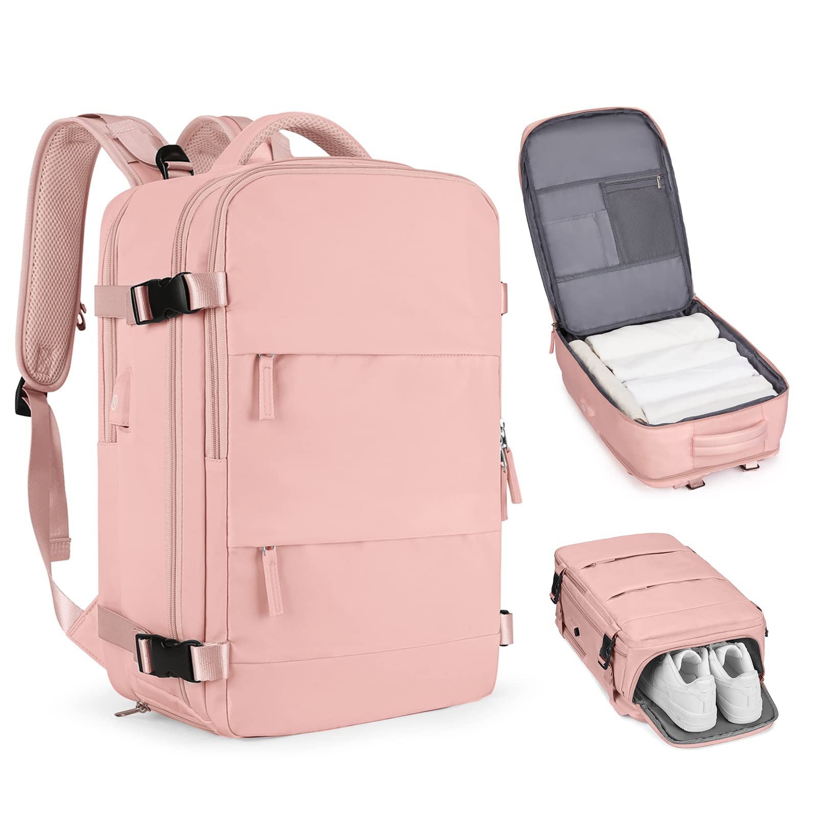 Multifunctional Nylon Girls Travel Backpack with Large Capacity