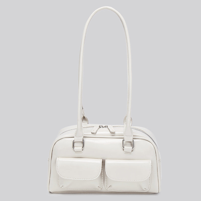 Retro Luxe Bowling Shoulder Bag