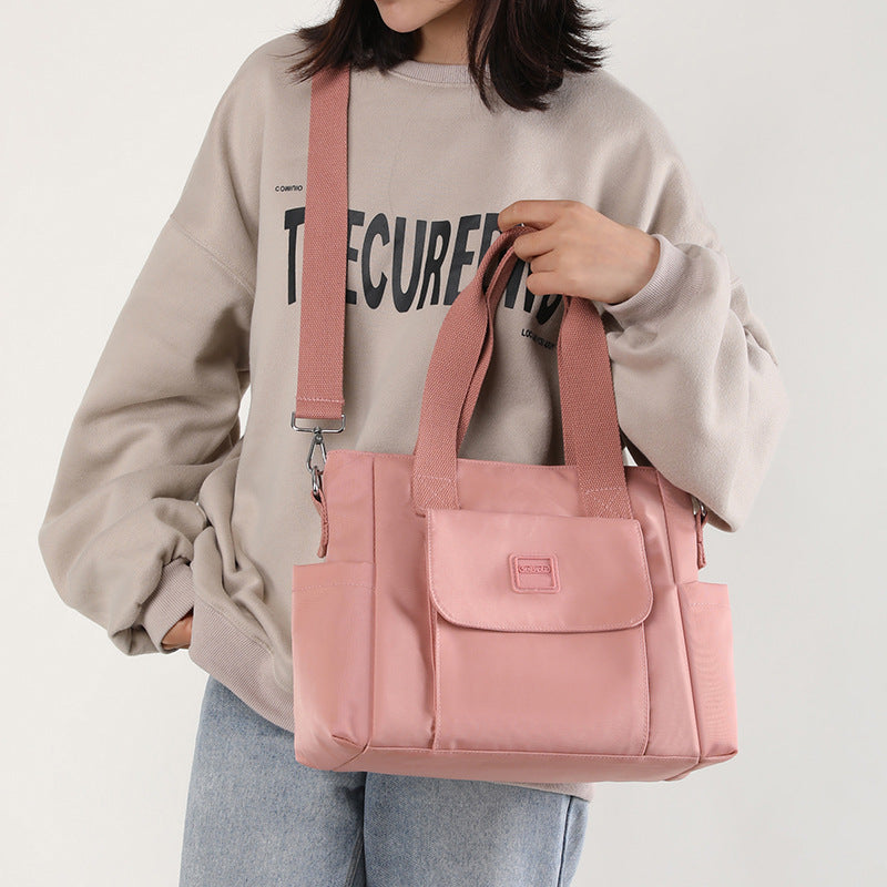 Retro European Style Nylon Canvas Large Tote Bag