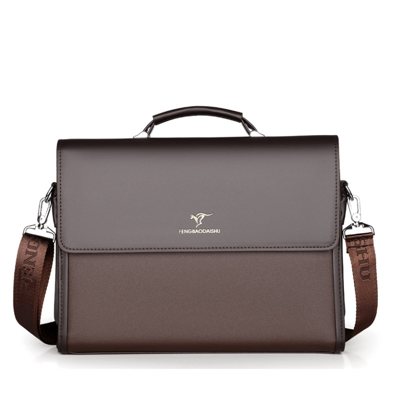 Luxury Executive Leather Look Briefcase Laptop Bag