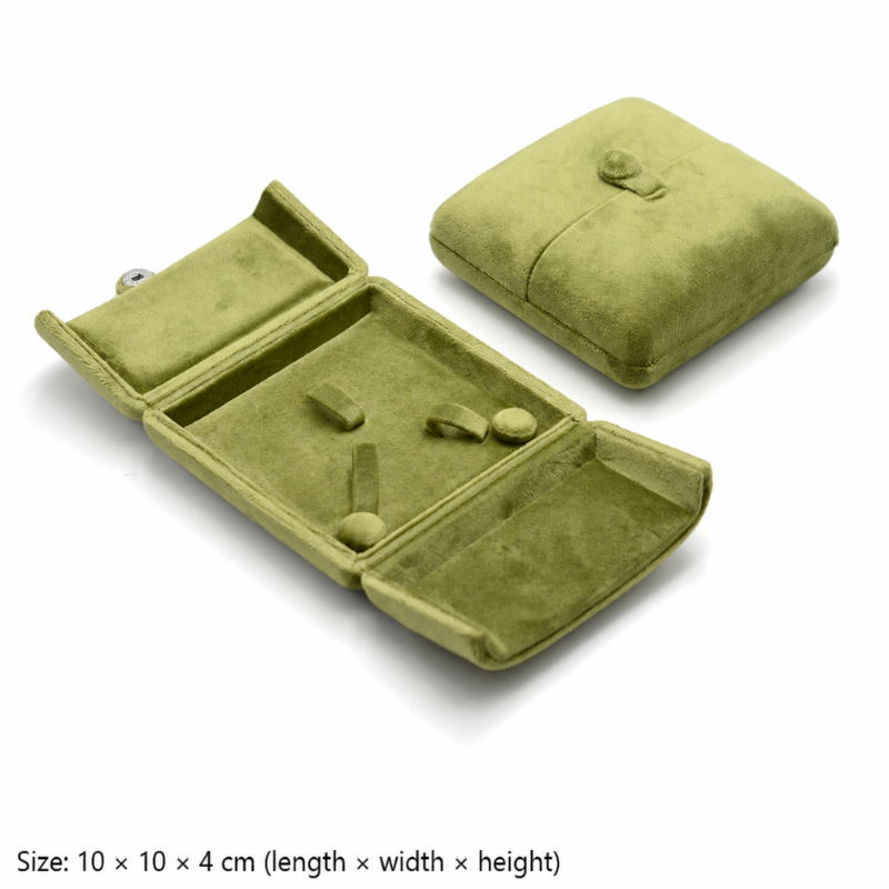 Velvet Embrace Double-Door Jewelry Box