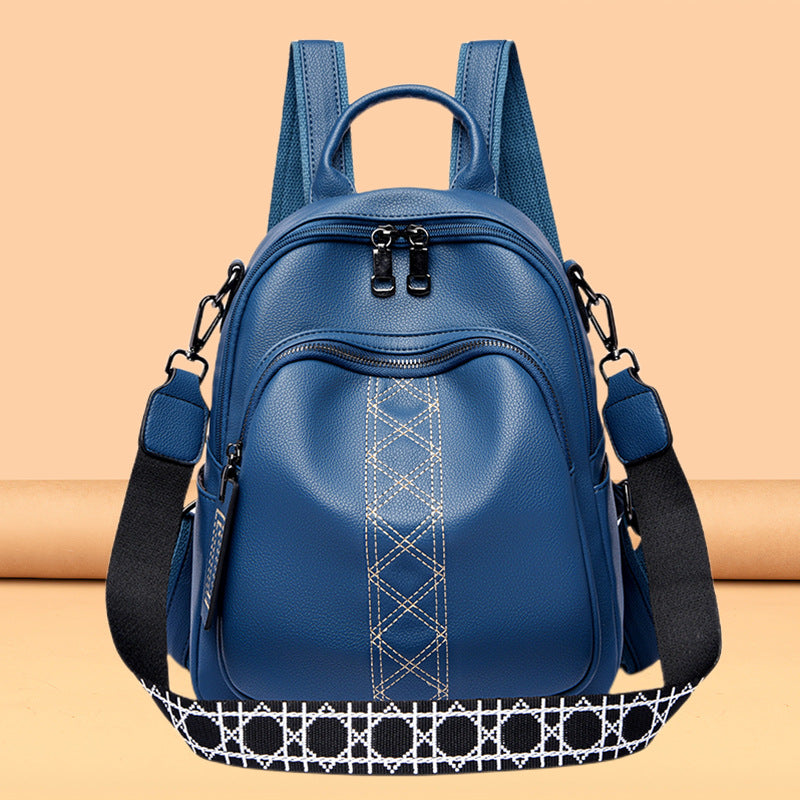 Fashionable Litchi Pattern Women's Backpack