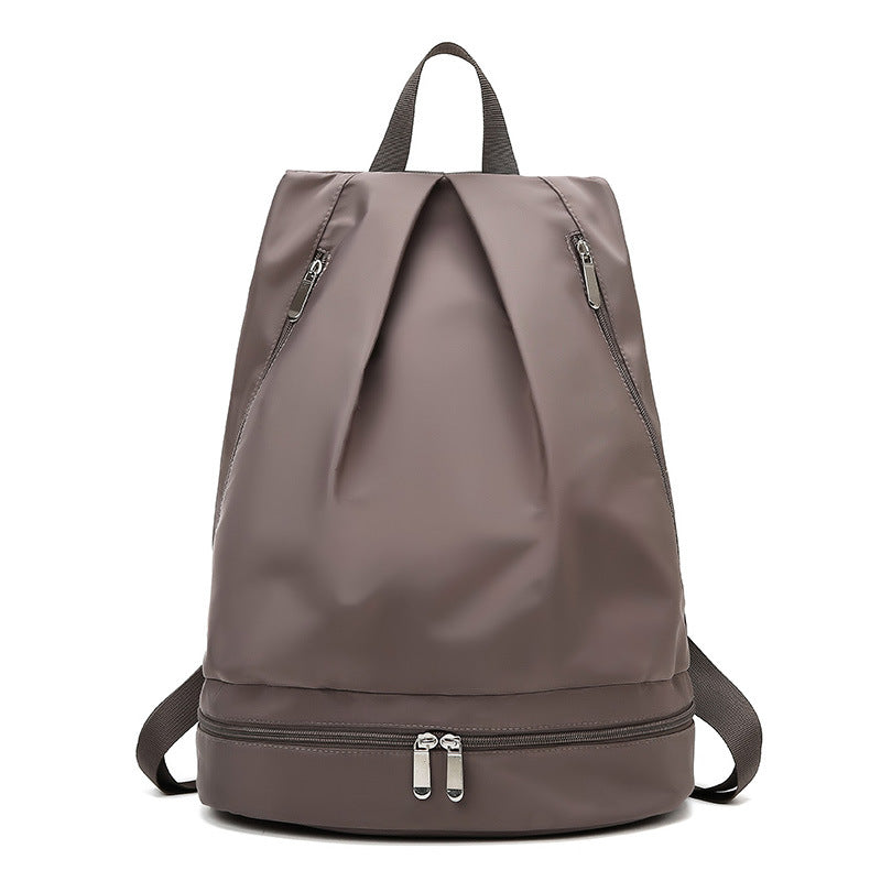 Lightweight Oxford Cloth Fitness Backpack with Shoe Compartment