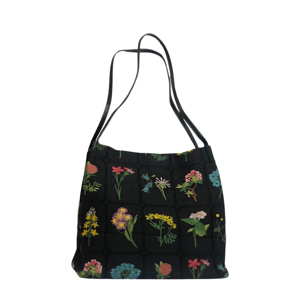 Floral Print Sweet Cotton Shoulder Messenger Bag