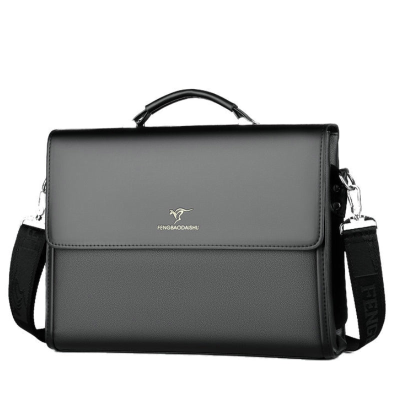 Luxury Executive Leather Look Briefcase Laptop Bag