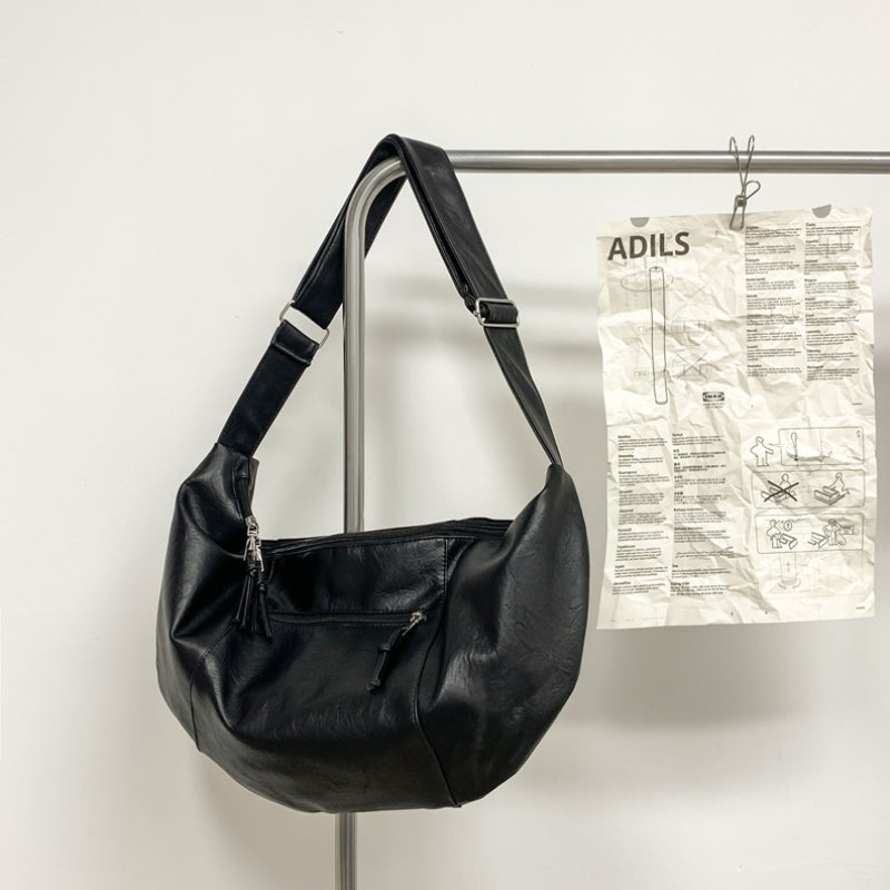 Premium Finish Leather Look Shoulder Bag