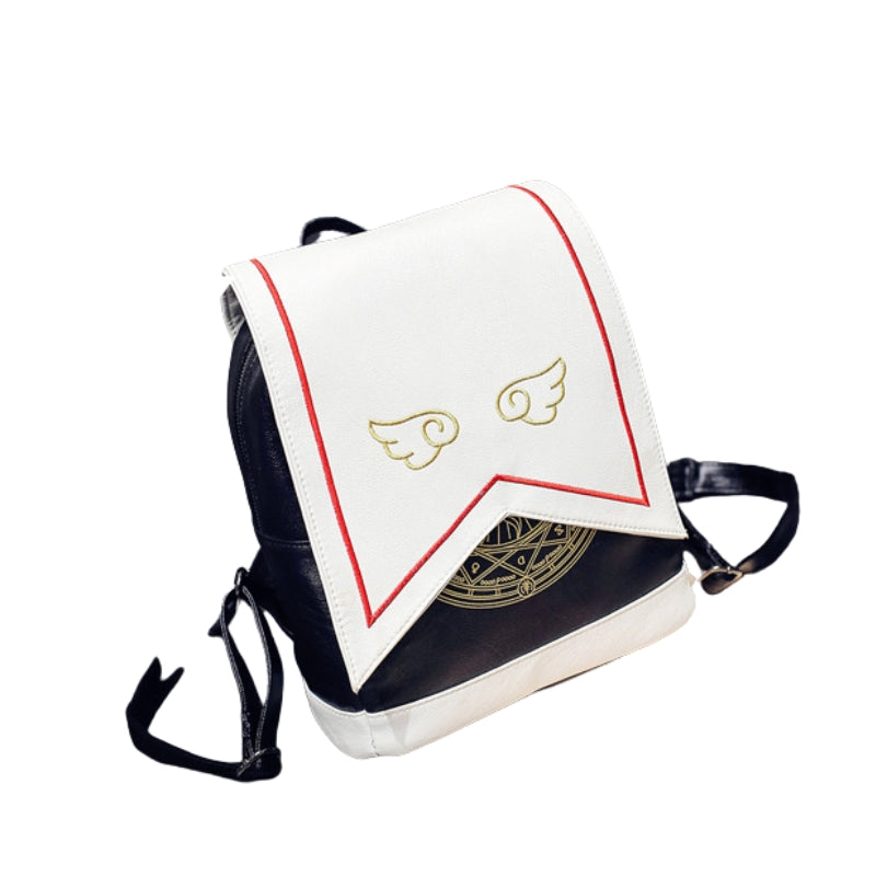Cute Embroidered Wings Sakura Magic Backpack
