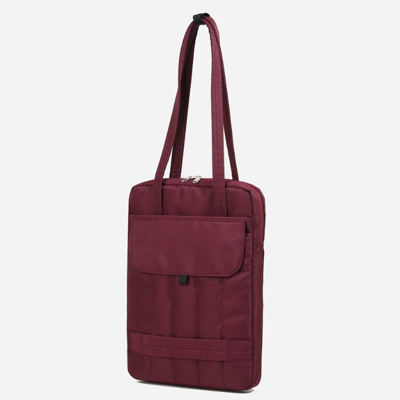 Slim Padded Vertical Shoulder Bag
