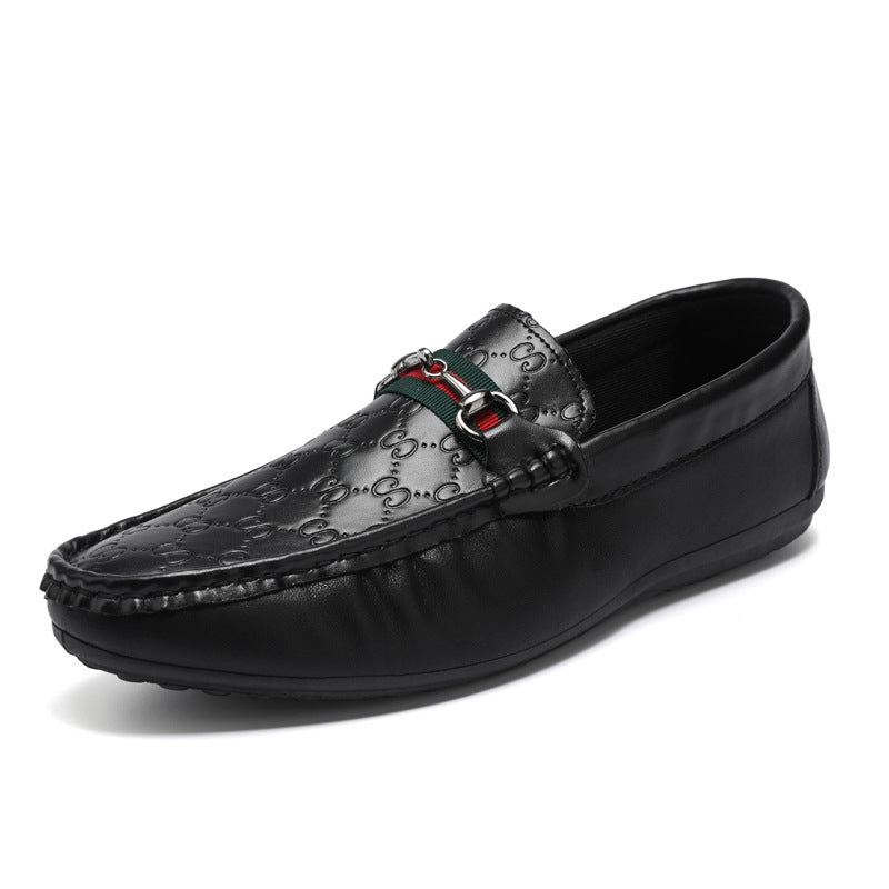 Men's Monogram Motif Dress Loafers