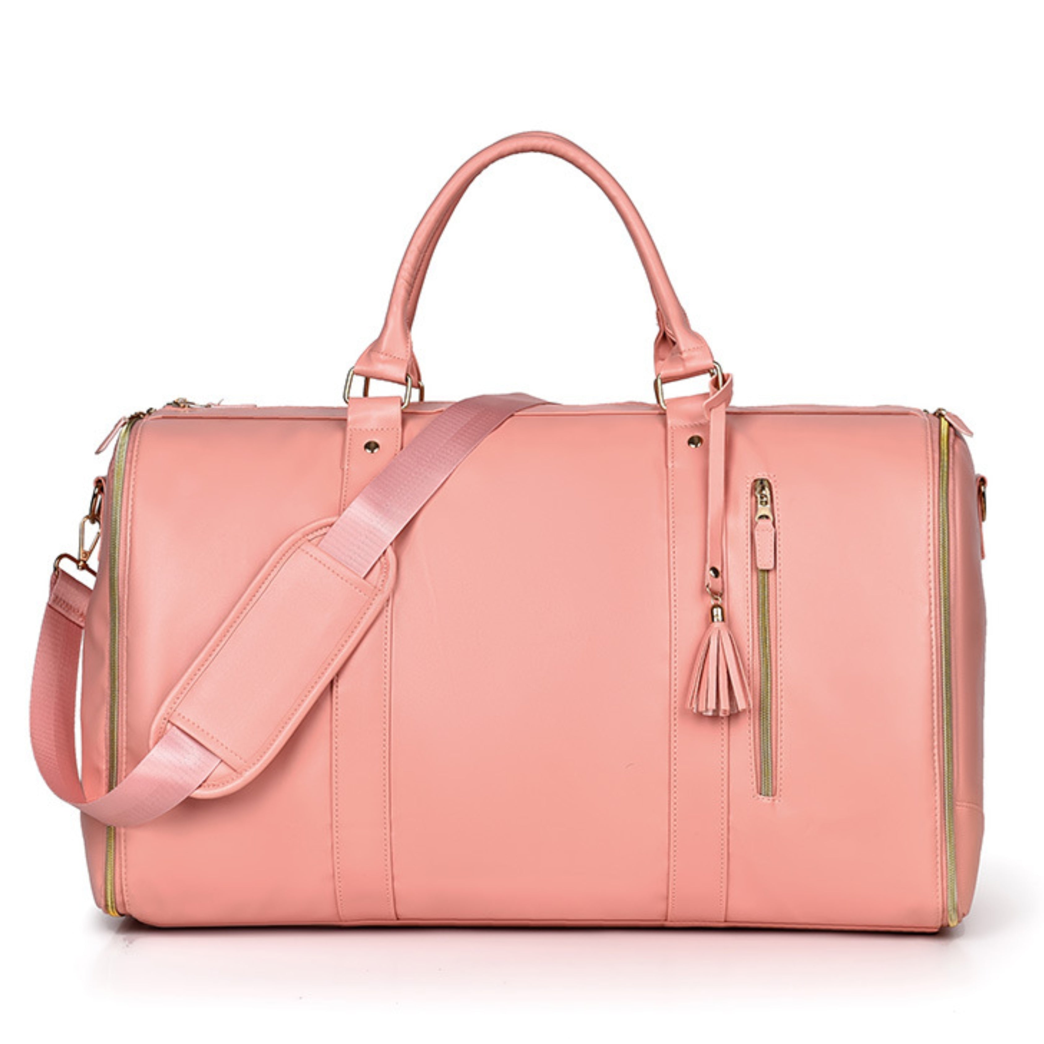 Folding suit and storage duffle travel bag designed for men