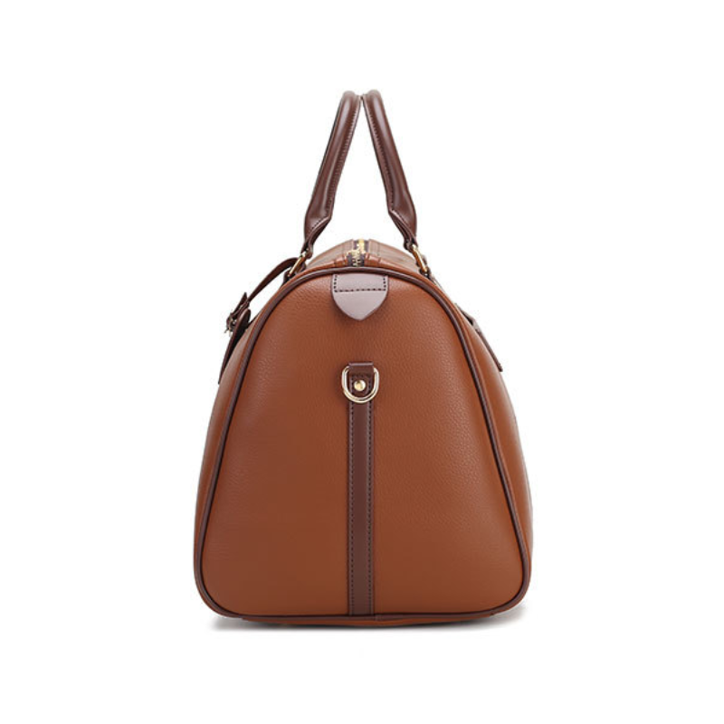 PU Leather Gym Bag with Wet and Dry Compartments