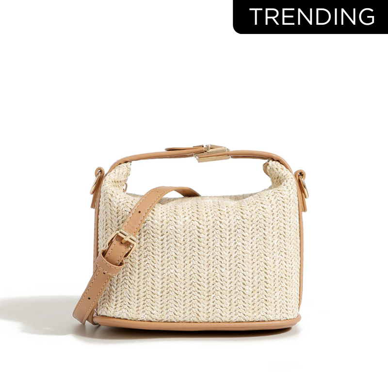 Straw Woven Summer Mini Shoulder Messenger Bag
