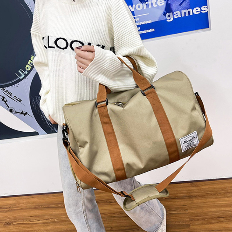 Women's Oxford Gym Bag with Shoe Compartment and Custom Logo