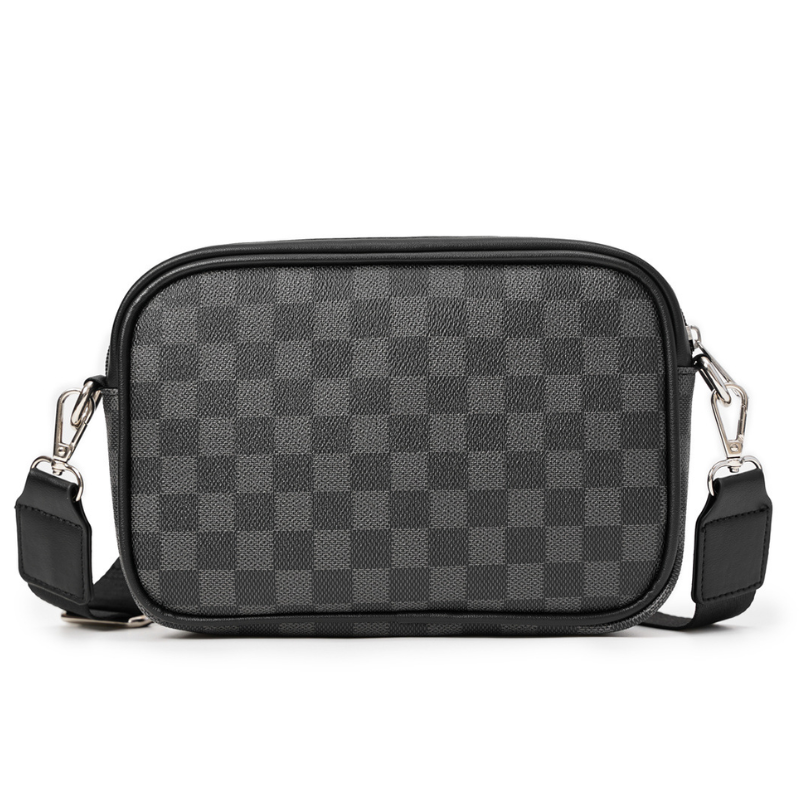 Classic Plaid Men's Fashion Crossbody Bag