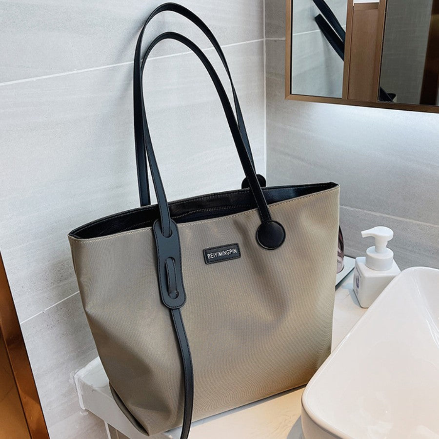 Waterproof Nylon Commuter Large Shoulder Tote Bag