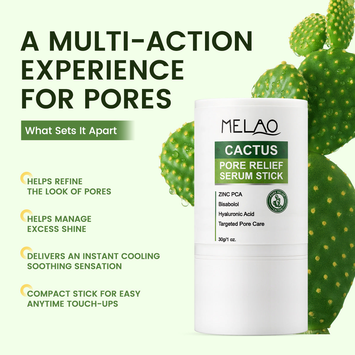 Cactus Pore Relief Cooling Serum Stick