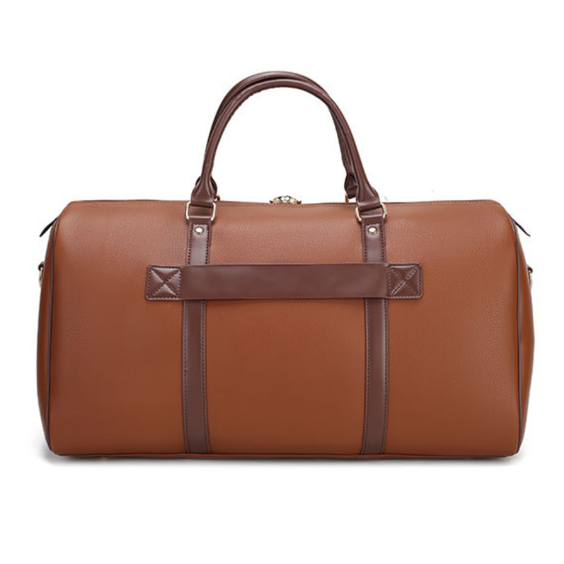 PU Leather Gym Bag with Wet and Dry Compartments