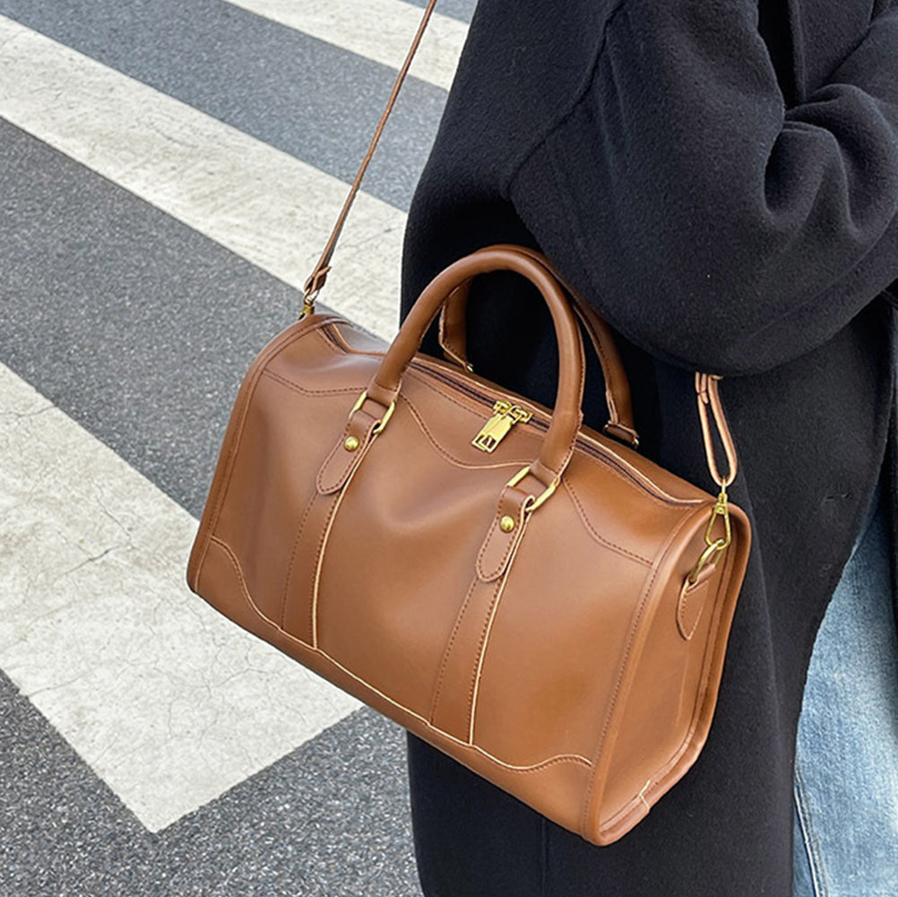 Trendy Solid Color Pillow Duffle Shoulder Bag