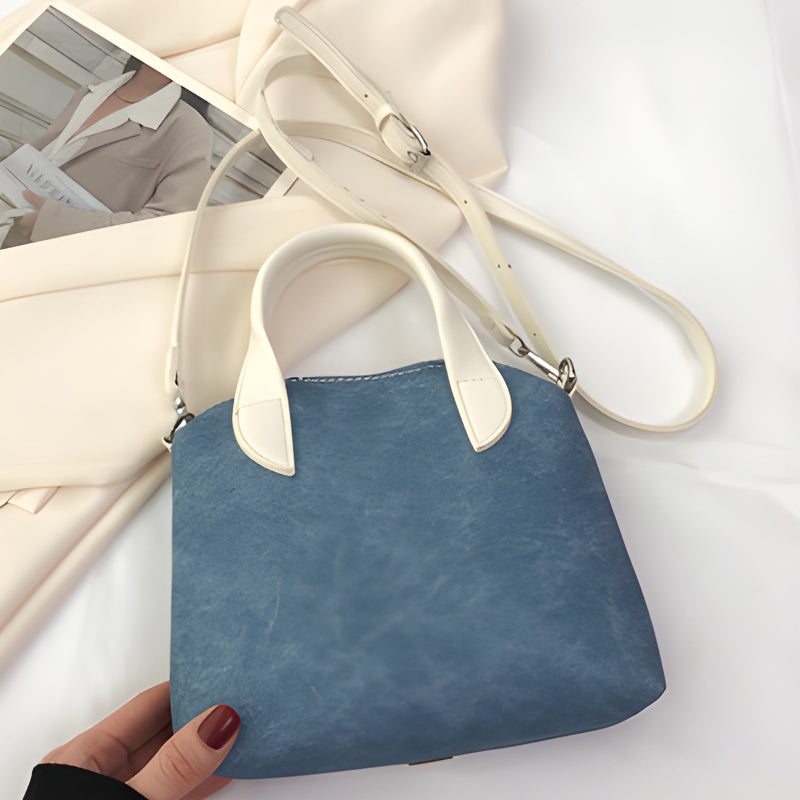 Unique Plaid Collar Style Mini Handbag