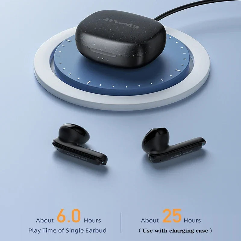 Dual Mic ENC Wireless Bluetooth Earbuds