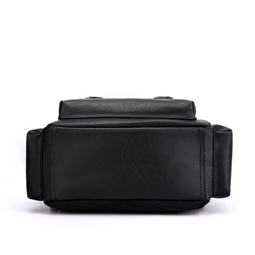 Soft PU Leather Large Capacity Laptop Travel Backpack