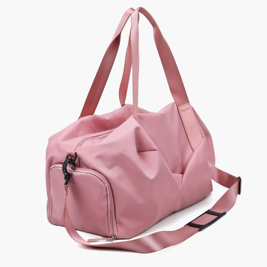 Large Capacity Canvas Gym Duffle Bag with Wet/Dry Separation