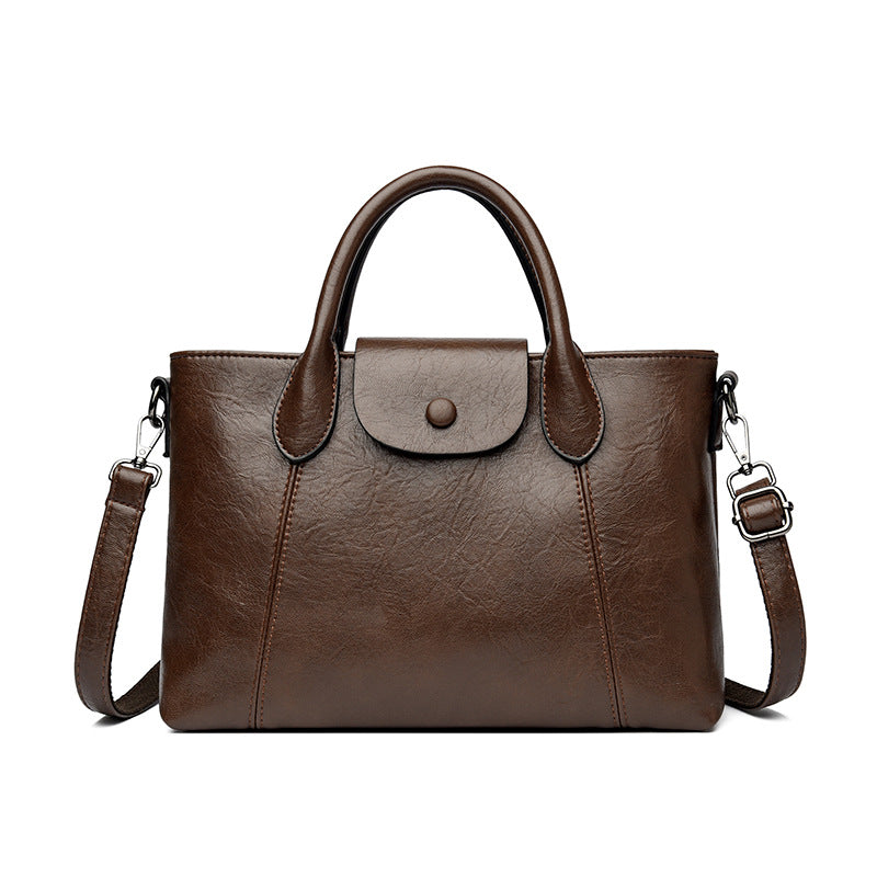 Classic Structured Top Handle Handbag