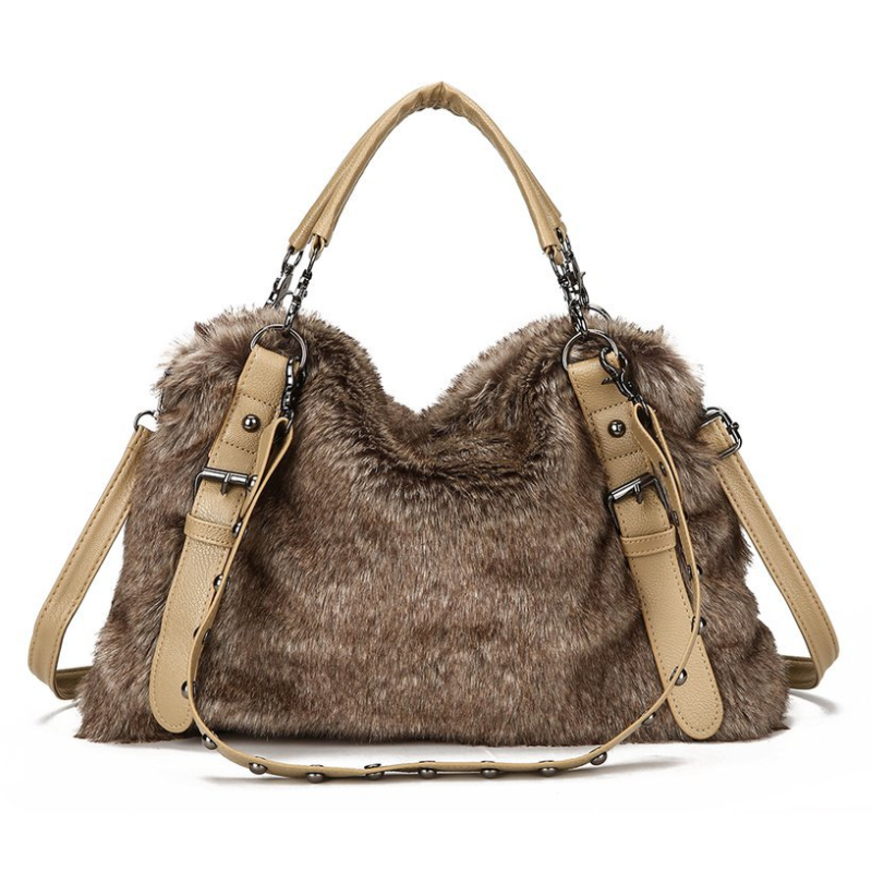 Style Velvet Wool Fashion Messenger Bag