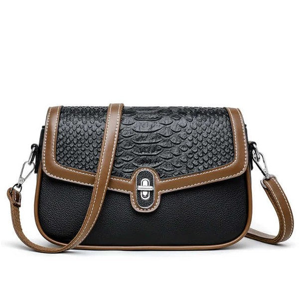 Stone Texture Crossbody Bag