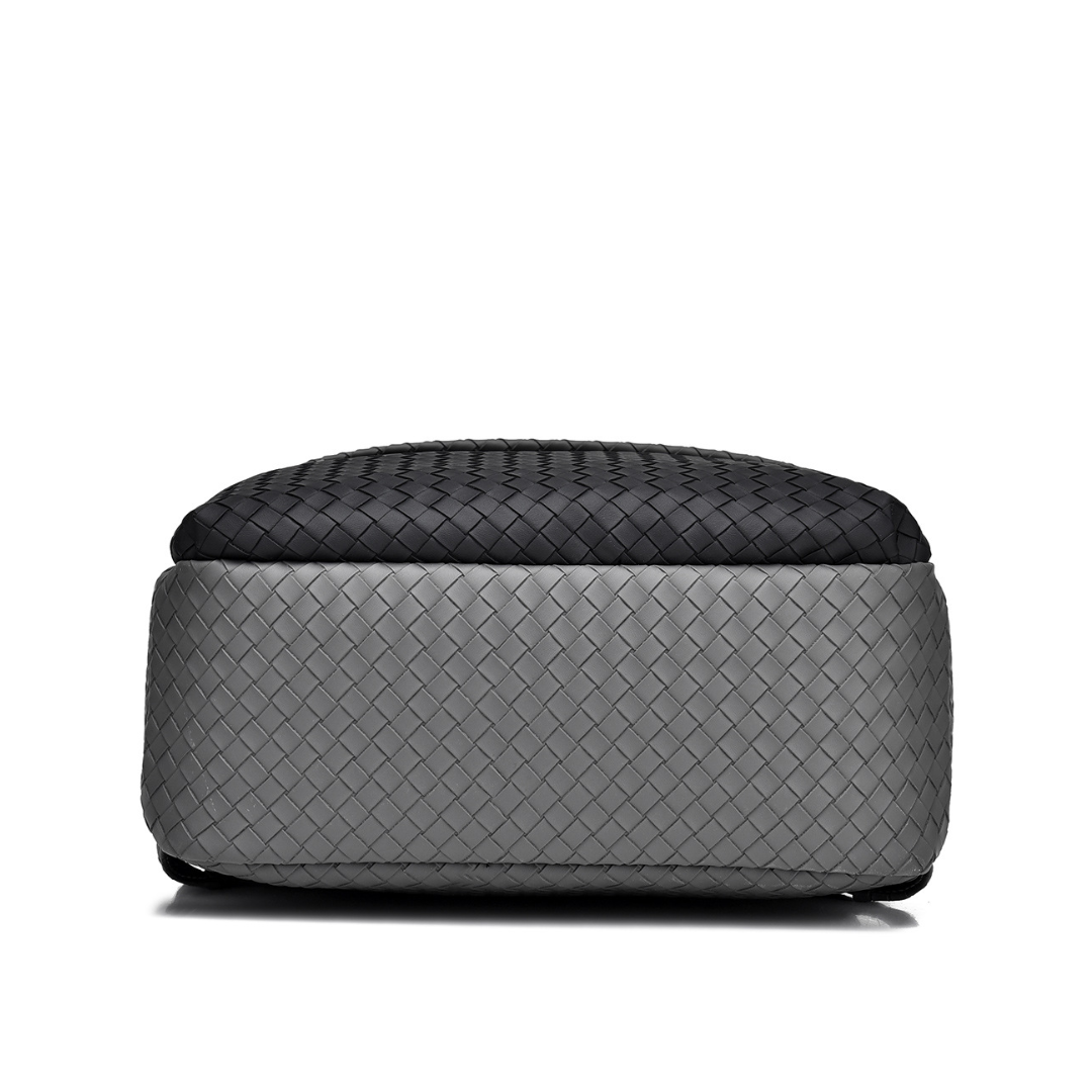 CateiKarrui Large Capacity PU Leather Backpack