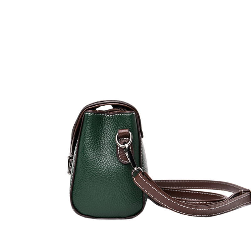 Verona Emerald Leather Crossbody Bag